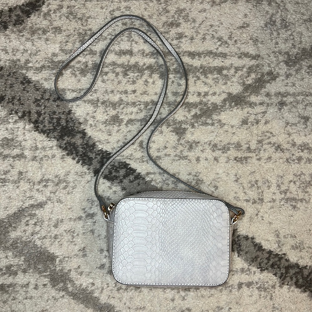 Asos Croc Effect Mini Crossbody Bag
